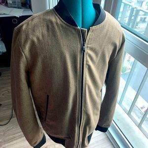 Brown bomber jacket